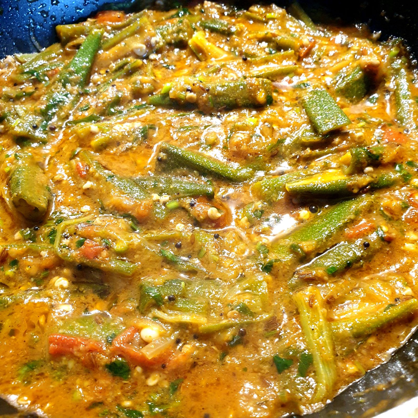 Bhinda nu shaak – Curried Okra